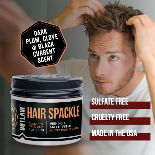 GIBS Outlaw Matte Finish Hair Spackle Pomade & Clay Hybrid