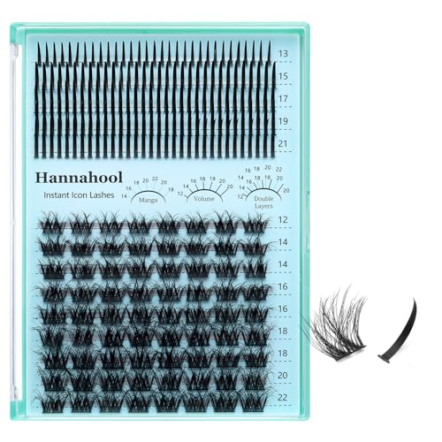 D Curl Lash Clusters - 12-22mm Mixed Volume Eyelash Extensions