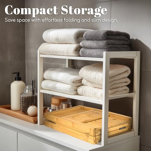 Premium Bamboo Bathtub Tray - Expandable Bath Caddy for Wine, Books & Phones