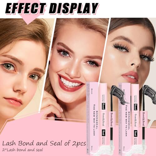 Lash Bond and Seal Kit - Waterproof Cluster Lash Glue 72h Hold