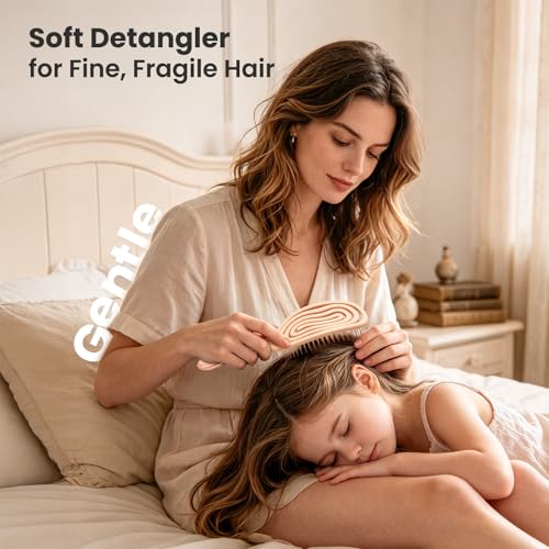 AIMIKE SpiraFlexi Detangling Brush for Fine Hair - Gentle & Flexible