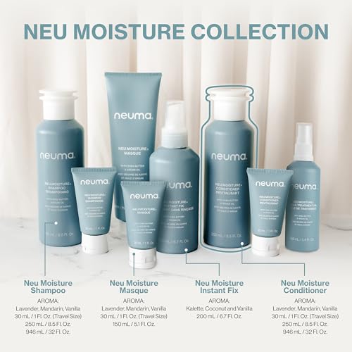 Neuma Neu Moisture Conditioner 8.5 Fl. Oz. Moisturizing Conditioner, Lavender, Mandarin & Vanilla Scent