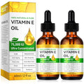 Tiuedu 2PCS Natural Vitamin E Oil for Skin, 75,000 IU Ultra Concentrated Vitamin E Oil for Face, Hair and Scars, Moisturizing Dry Skin Oils, Promotes Skin Elasticity