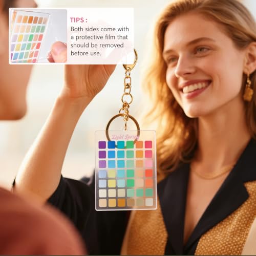 Colorato True Spring Seasonal Color Analysis Swatch Keychain - Portable Palette