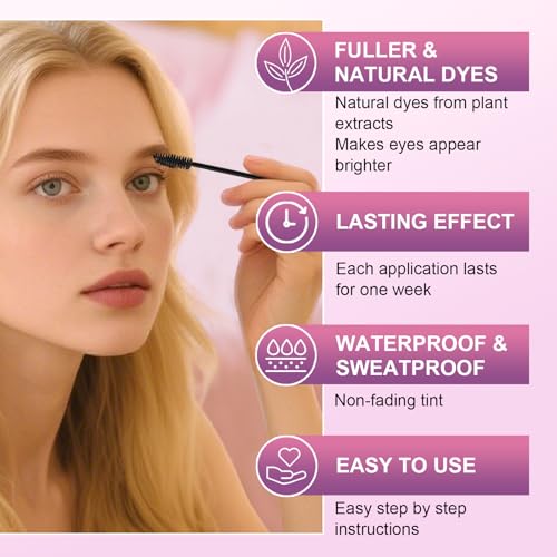 Eyelash & Eyebrow Tint Kit - Professional Black Color
