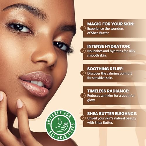 Plant Guru Raw African Shea Butter 32 oz. (2 Pack) Bulk 100% Pure Natural Unrefined IVORY - Ideal Moisturizer For Dry Skin, Body, Face And Hair Growth. Great For DIY Soap and Lip balm Making.