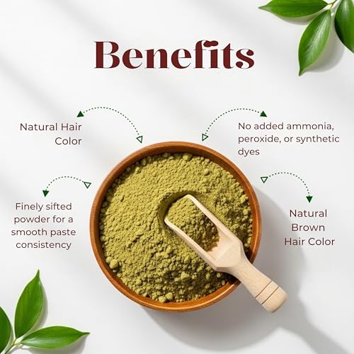 Plant-Based Henna Paste Cones | Dark Brown Hair Dye | Pack of 4