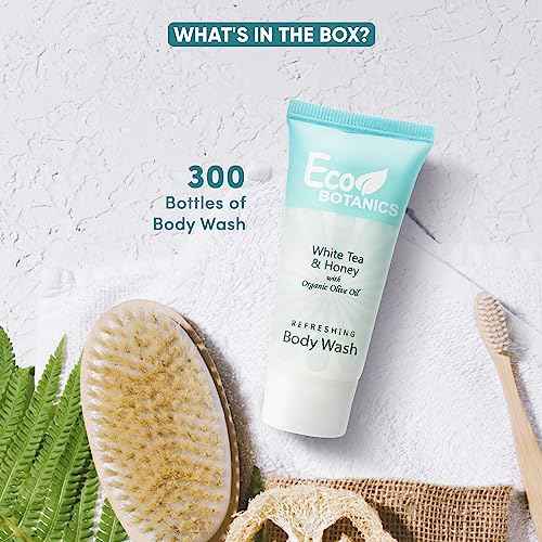 Eco Botanics Travel-Size Hotel Body Wash Soap, 0.85 oz. (Case of 300)