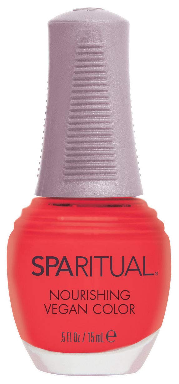 SpaRitual Nourishing Vegan Nail Color | Wellness Warrior 0.5 fl oz | One-Step Nail Polish Formula