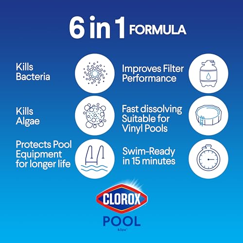 Clorox Pool Shock XTRABLUE Plus 6-Pack - Fast Dissolving