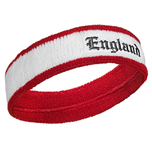 Suddora England Headband & Wristbands Set - Moisture Wicking