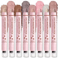 GADMLURY 8-Piece Pink Eyeshadow Stick Set with Blender Brush