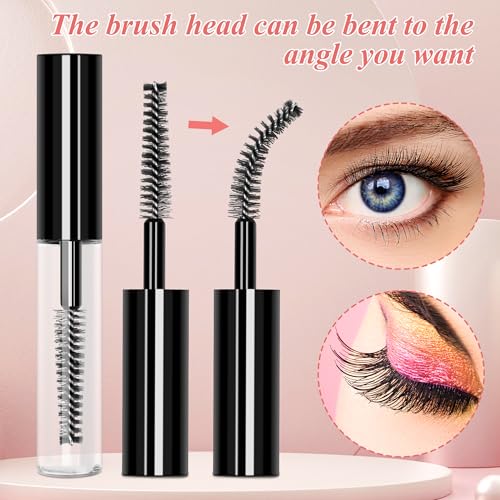 AHIER 4ML Reusable Mascara Tubes with Brush - 20 Pack