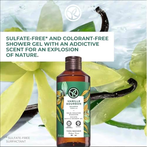 Yves Rocher Bourbon Vanilla Escape Bath and Shower Body Gel - 200 ml. / 6.7 fl.oz.
