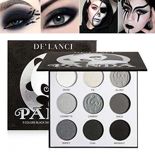 Black Smoky Eyeshadow Palette - 9 Matte & Shimmer Shades