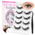 Self-Adhesive False Eyelashes - 5 Pairs Reusable Cat Eye Lashes