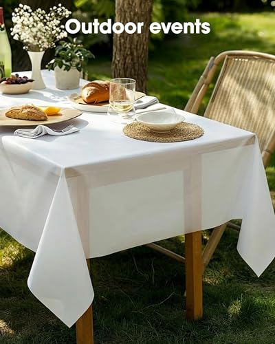 Pureegg Disposable Plastic Tablecloths 54x108 (10-Pack)