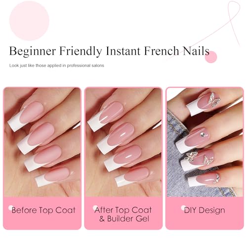 Canvalite French Tip Press On Nails - 300 Pcs