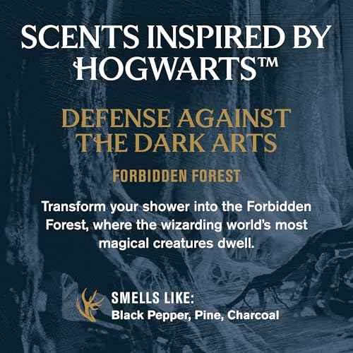 Every Man Jack Harry Potter Collectors Body Wash - Hogwarts Inspired Scents & Clean Ingredients - Defense Against the Dark Arts - Forbidden Forest Scent - 13.5 oz (Pack of 2)