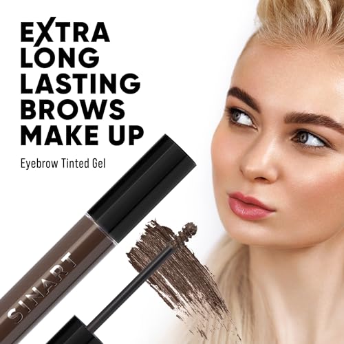 Eyebrow Tinted Gel, Extra Long-lasting Brows MakeUp, Creates Full, Voluminous-Looking Brows, Locks Brow Hairs In Place, Vegan and Cruelty-Free, 4g/0.14 Oz