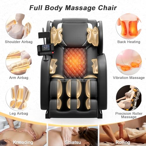 Megashock Full Body Massage Chair with Heat & Zero Gravity Recline