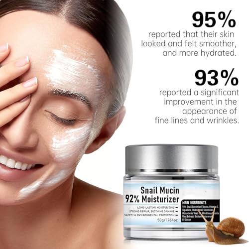 Snail Mucin 92% Moisturizer Daily Face Gel Cream, Crema de Baba de Caracol Original, Snail Secretion Filtrate Nourishing Cream, Moisturizer Face Cream Snail Mucin (2)