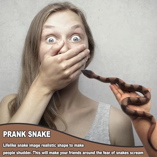 Realistic Rubber Snakes - Scare Birds & Prank Props | Upitry