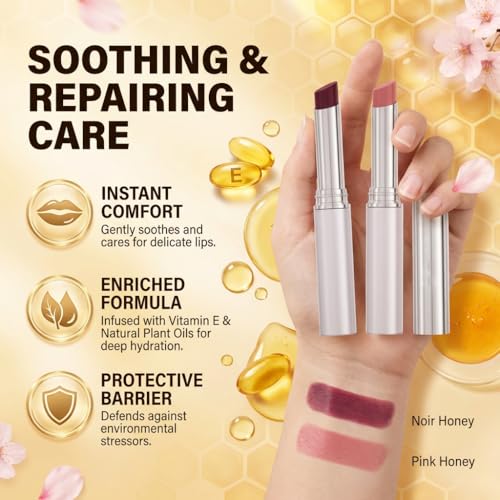 Honey Lip Tint Balm - Hydrating Shea Butter & Vitamin E