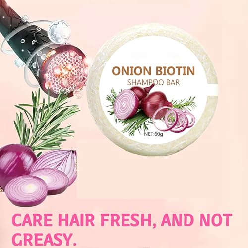 Onion Biotin Shampoo Bar for Hair Growth & Loss (2-Pack)