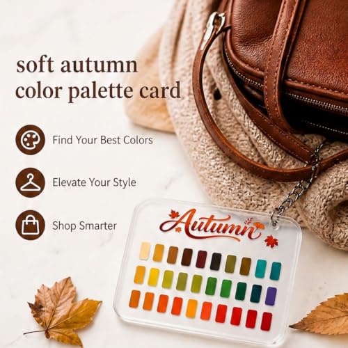Seasonal Color Analysis Swatch Keychain - Portable Wardrobe Guide