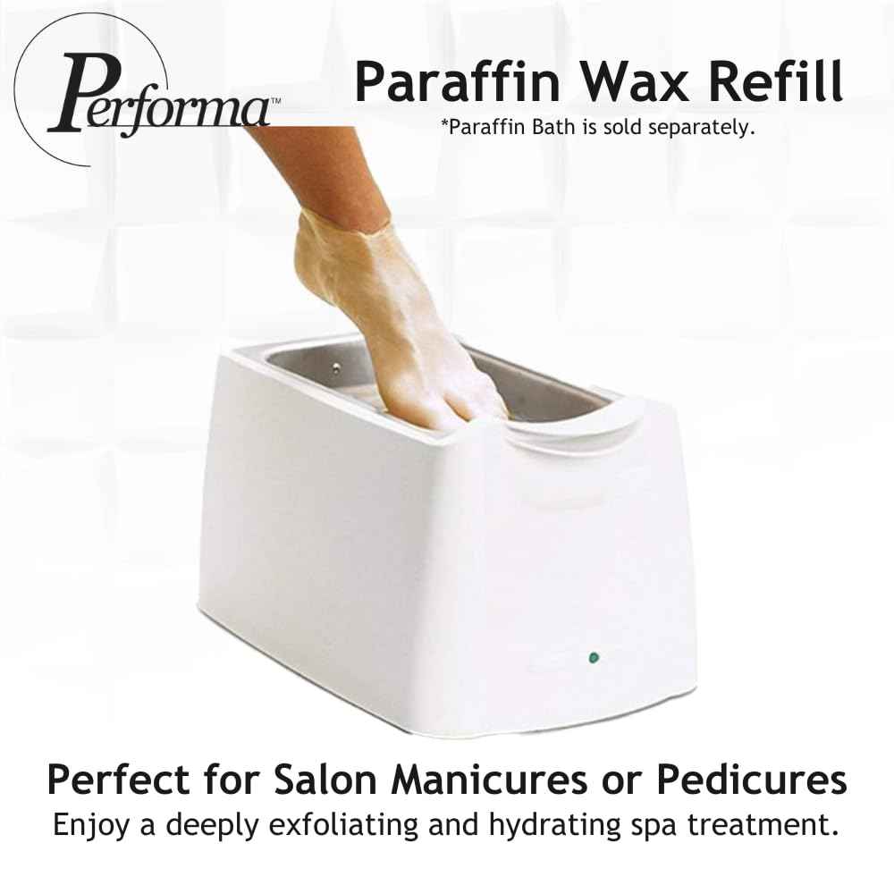 Performa Paraffin Wax Refill, 1 Pound Citrus Scented Blocks, Case of 6, Paraffin Bath Wax, Medical Grade Parraffin Wax for Paraffin Bath, Wax Refill for Wax Bath, Good for Hands & Feet