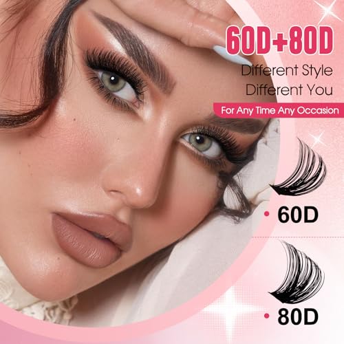 FADVAN Wispy Lash Clusters 318PC DIY Eyelash Extensions Kit