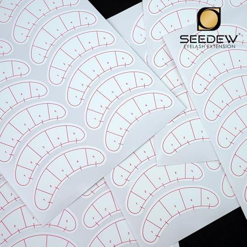420 Pieces Lash Mapping Stickers, Lash Extensions Five-Point Positioning Stickers, Lash Extension Supplies, Eye Patch/Pads Lash Mapping Practice for Beginner/Tech Lash Artists (Simple Packaging)