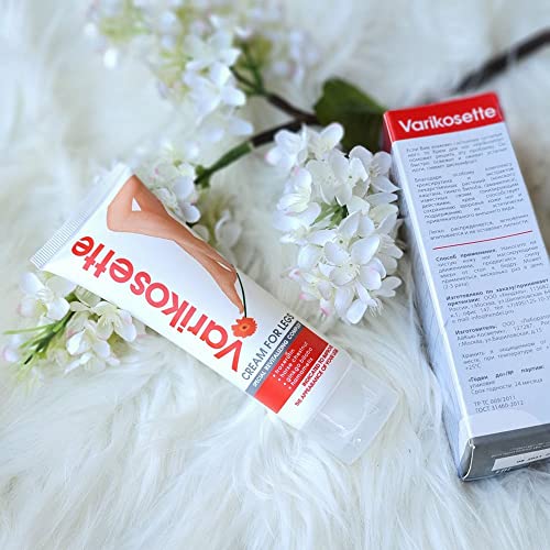 3 Tubes Set Moisturizing Leg and Foot Cream Varikosette by Hendel Garden ? Refreshing Hydration Cream (75 ml Each / 7.5 fl oz Total)