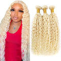 613 Blonde Water Wave Hair Bundles 30-34 Inch
