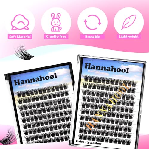 Large Tray,10-20mm to Choose DIY Eye Lashes Extensions 120 Cluster Wide Stem Eyelashes Soft and Lightweight Individual False Eyelashes Dramatic Look (10mm)
