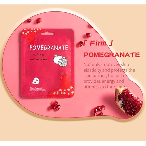 18 Pcs Face masks skincare,Face Mask Skin Care Bulk Pack, Hydrating Spa Face Mask For Sensitive Skin, Facial sheet mask,face masks bulk For Women/Teen Girls (18-Packs)