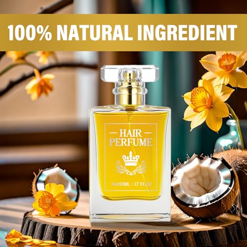 Hair Perfume Mist with Essential Oils - Moisturizing Shine Spray, 1.7 fl oz