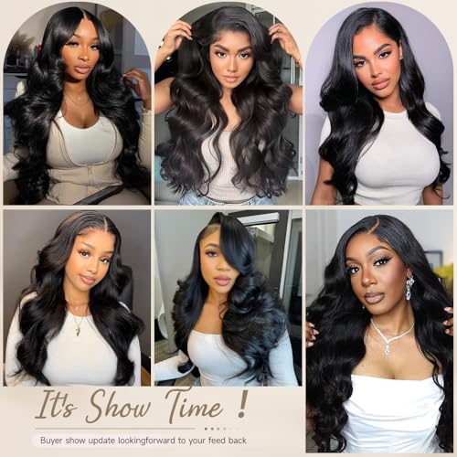 Body Wave Lace Front Wig - 26 Inch HD Lace Human Hair 200 Density