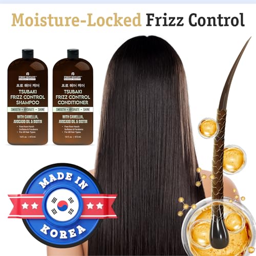 Korean Frizz Control Shampoo & Conditioner Set - 16 fl oz