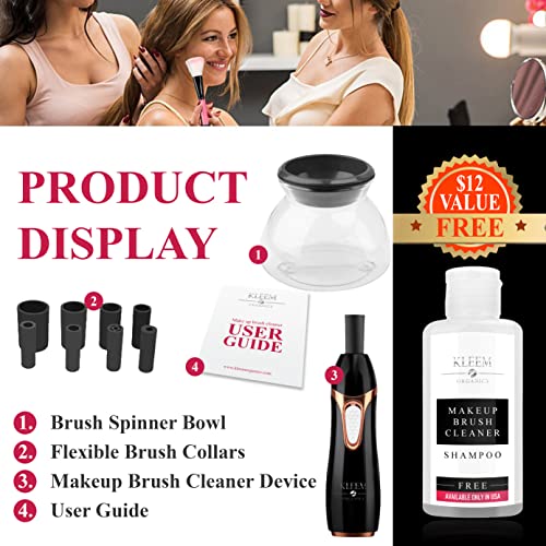 Kleem Electric Makeup Brush Cleaner Machine | Automatic Washer & Dryer