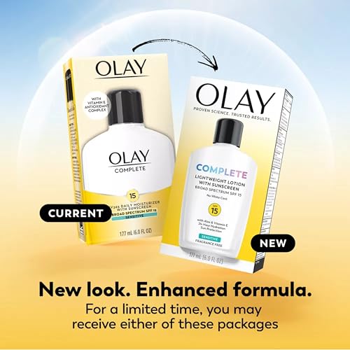 Olay Complete All Day Moisturizer SPF 15, Sensitive 4 oz (Pack of 3)