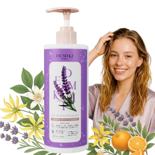 DEMIKI Lavender Shampoo for Damaged Hair - Sulfate Free, 450ml