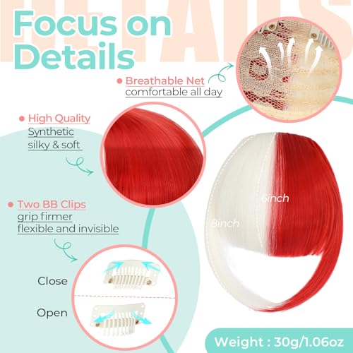 Cephermer Clip-In French Bangs Hair Extensions for Women