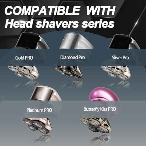Pro 4 Shaver Replacement Heads for Gold PRO, Silver PRO, Platinum PRO, Butterfly Kiss PRO¡¦ Series Head Shavers, Floating 4 Heads for a Fast, Close and Smooth Shave.