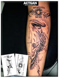 Semi Permanent Tattoo Sheets Gothic Memento Mori 1-2 Weeks