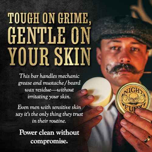 Beard & Mustache Wash 4oz Shampoo Bar Night Fury | Natural Beard Care | Men's Face Wash | Goat¡¯s Milk Shampoo Bar