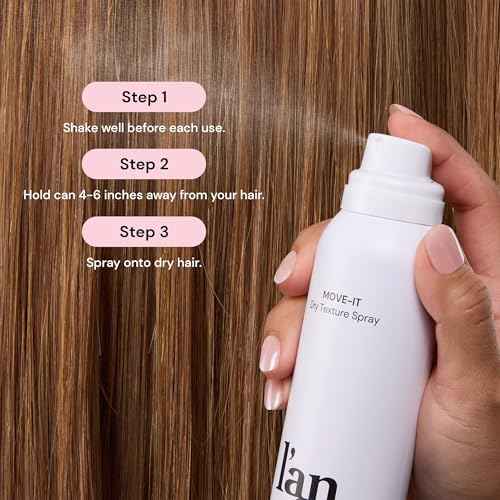 L'ANGE HAIR Move-It Super Dry Texture Spray | Absorbs Oil and Refreshes Hair | Texturizing Spray for Hair Volume | Adds Lightweight Lift and Body | Texturizing Product For Women