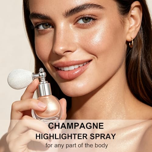 Champagne Glitter Highlighter Spray for Face & Body