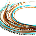 Rooster Feather Hair Extensions 50 Pack - 9-14 Inch